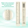 Unique Bargains Aluminum Alloy Rulers with Centimeters Millimeters Inches and Conversion Table 2 Pcs - 4 of 4