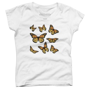 Girl's Design By Humans Monarch butterfly By AnnArtshock T-Shirt - 1 of 3