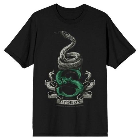 Harry Potter Slytherin Snake Men s Black T shirt XXL