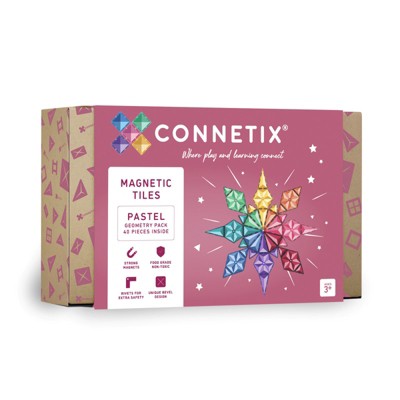 Magnetic Tiles Pastel Geometry Pack, 40 Pieces : Target