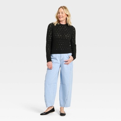 Women's Lace Crewneck Pullover Sweater - Universal Thread' - image 3