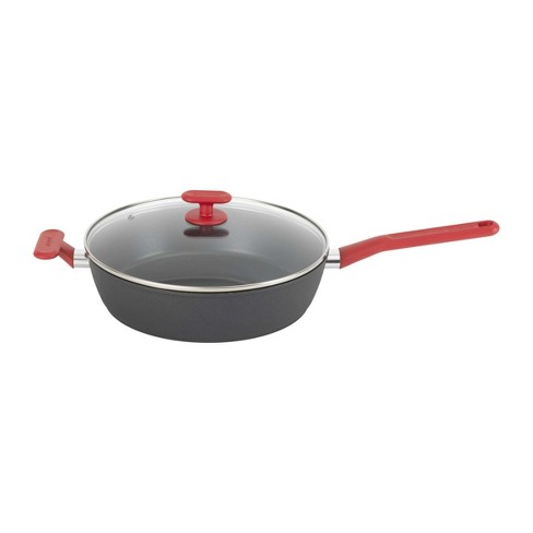 Farberware Reliance 6qt Covered Saute Pan with Helper Handle Black