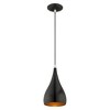 Livex Lighting Amador 1 - Light Pendant in  Shiny Black - 4 of 4