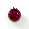 Novelty Glass Bud Vase Burgundy - Bullseye's Playground™ - 3 of 3