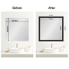 Amanti Art Mirror Makeover Bathroom Mirror Frame Border Kit - Fully Assembled Peel and Stick Frame - Mirror NOT Included - Furniture Espresso Trim - 4 of 4