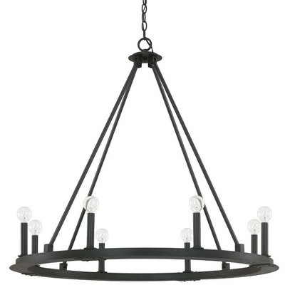 Capital Lighting Pearson 8 - Light Chandelier in  Black Iron