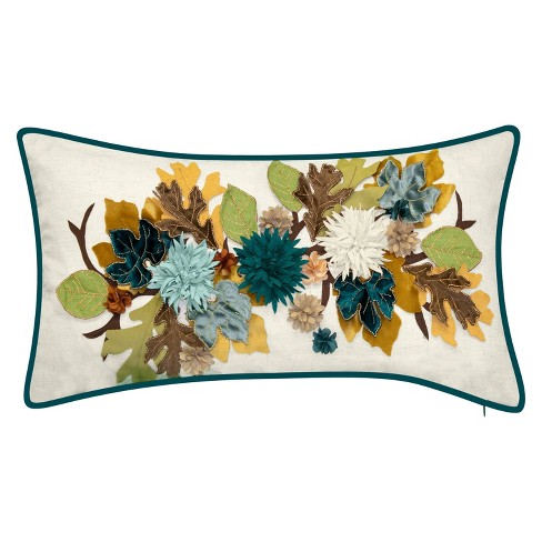 Autumn Leaves Lumbar Throw Pillow