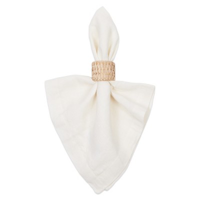 Natural Rattan Woven Napkin Rings Set of 6