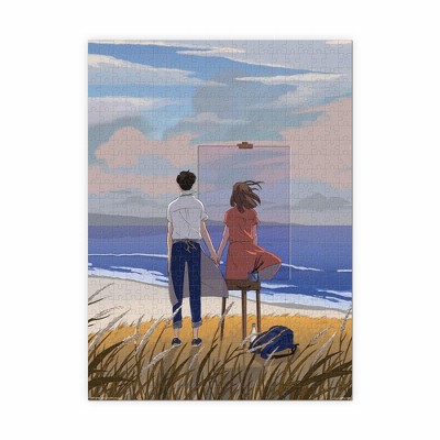 Fred 500 Piece Jigsaw Puzzle, Beyond, Adult Puzzle Printed with Soy Ink with Matte Finish, Poster & Resealable Bag, Art by Dion MBD