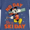 Girls' - Disney - No Day Like A Ski Day Fitted Short Sleeve Graphic T-Shirt - 2 of 4