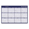 Reversible Horizontal Erasable Wall Planner, 48 x 32, Assorted Sheet Colors, 12-Month (Jan to Dec): 2025 - 2 of 4