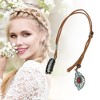 Unique Bargains Women's Leaf Braided Hair Chain 1 Pc - 4 of 4