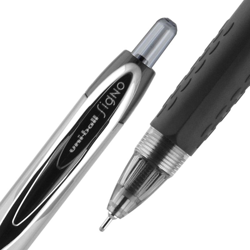 uni-ball uniball 207 Needle Retractable Gel Pens Medium Point 0.7mm Black Ink Dozen (1736097), 2 of 10