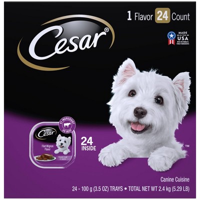 Cesar Classic Loaf in Sauce Filet Mignon Flavor Wet Dog Food - 3.5oz/24ct Pack