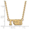 Black Bow Jewelry 14k Yellow Gold Plated Sterling Silver Gamma Phi Beta Greek Life Necklace 18 Inch - 2 of 4