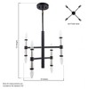 Brio Lighting Atollo 8 - Light Chandelier in  Black - 3 of 4