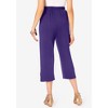 Roaman's Women's Plus Size Soft Knit Capri Pant - 3 of 4