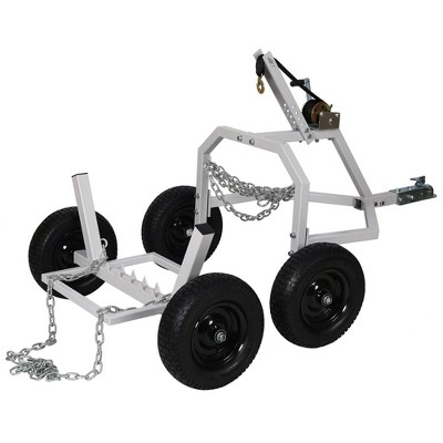 Log Skidding Arch Holder Kit For ATV 1000Lbs Capacity 24 Inch Tire Diameter Manual Winch For Farm Wood Transport