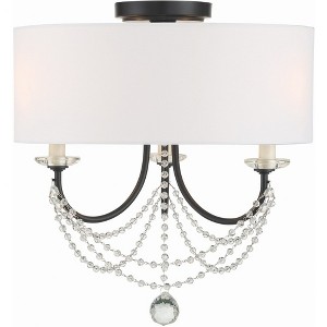 Crystorama Lighting Delilah 3 - Light Flush Mount in  Matte Black - 1 of 1