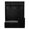 Elegant Design Hall Tree with Comfort and Storage Solutions, Functional Hallway Shoe Cabinet with Bench and Cushion - Maison Boucle - 2 of 4
