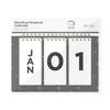 Blue Sky 7"x4.5" 2025-2026 Perpetual Easel Calendar Starry Black Safety Wirebound - 3 of 4