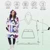 Women's Southwest Pattern Fleece Blanket Hoodie Sweatshirt, Super Soft Fuzzy Cozy Snuggie Wearable Blanket Hoodie, Gift for Woman Man - Catalonia - 4 of 4