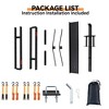 Motorcycle Hitch Carrier With Ramp 500LBS,Heavy Duty Steel Dirt Bike Hauler Hitch Mount Rack with Straps&Hitch Tightener, 2" Receiver - 4 of 4