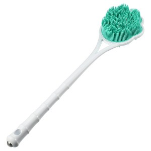 Unique Bargains Double Side Long Handle Bath Brush 15.75" Length 1 Pc - 1 of 4
