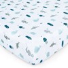 Biloban-Toddler Sheet Sets 2 Piece - Includes a Crib Fitted Sheet and Pillowcase, 52*28 Whale - 3 of 4