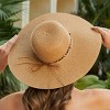 Women's Leopard Print Ribbon Straw Hat - Cupshe - 3 of 4