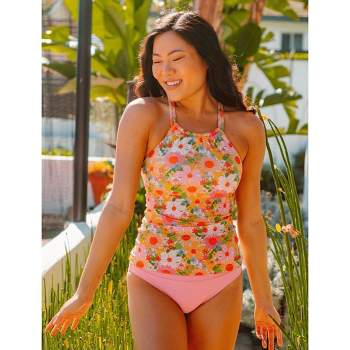 Lime Ricki Women's Groovy Blooms/sherbert Stripe Reversible Ultra  High-waist Bottom : Target