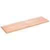 vidaXL Table Top Light Brown 63"x19.7"x(0.8"-1.6") Treated Solid Wood Live Edge - 4 of 4