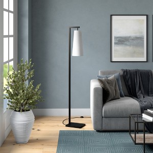 Hudson and Canal 71" Tall Floor Lamp with Fabric Shade - 1 of 4