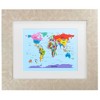 Trademark Fine Art Michael Tompsett Children's World Map Matted Framed Art - 2 of 4