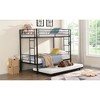 Twin Over Twin Metal Bunk Bed with Trundle - 4 of 4
