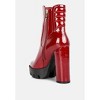 High Key Collared High Heel Ankle Boot Women - 3 of 4