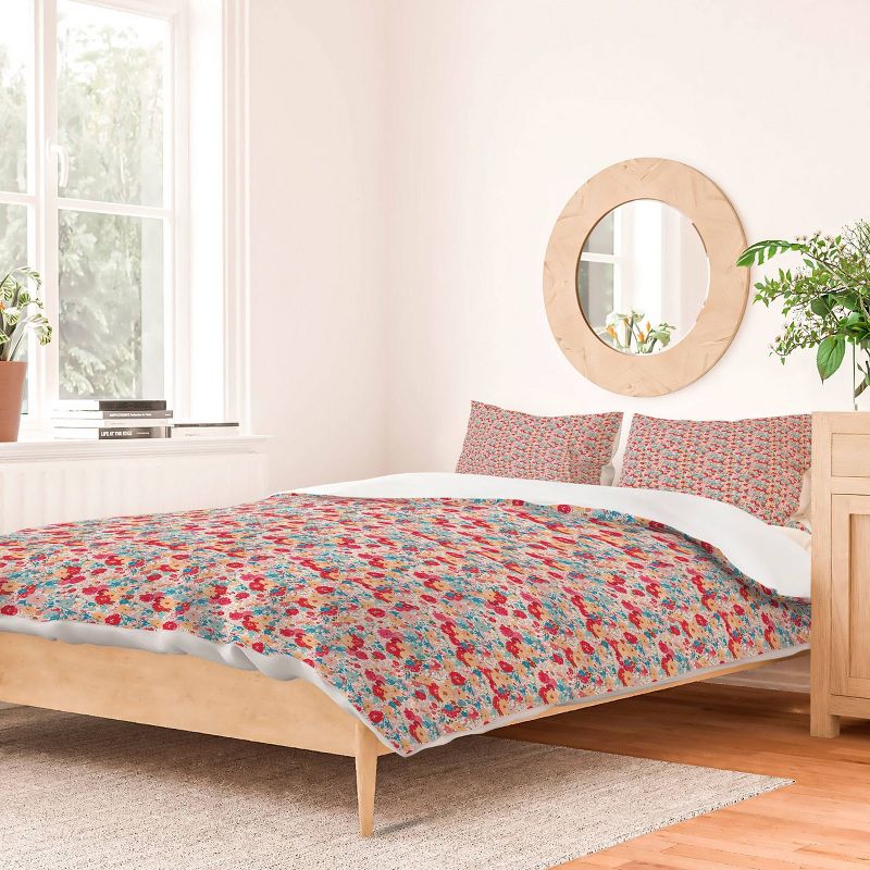 Deny Designs alison janssen Charming Floral Duvet Cover Bedding Set, 3 of 6