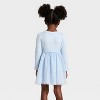 Toddler Girls' Long Sleeve Sparkle Ribbed Tulle Dress - Cat & Jack™ - 2 of 3