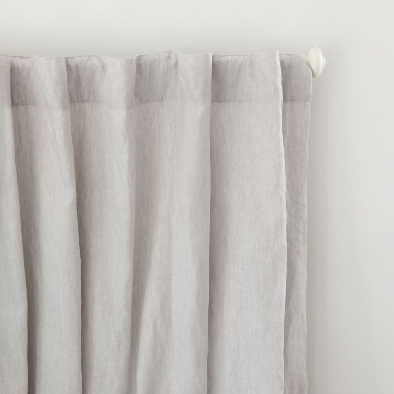 100% French Linen Window Curtain Set | BOKSER HOME, 2 of 7