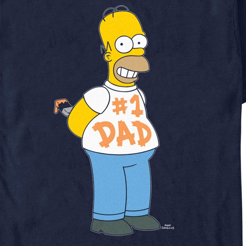 Men's The Simpsons #1 Dad Homer T-Shirt, 2 of 6