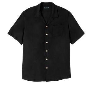 KingSize Men's Big & Tall KS Island Solid Camp Shirt - 1 of 4