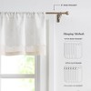 52"x18" Lush Decor Brigitte Embroidery Eyelet Scalloped Edge Valance Neutral Single - 4 of 4