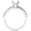 Pompeii3 1/3ct Half Eternity Diamond Ring 14K White Gold - 2 of 4