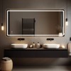 WallBeyond 26.5"X55" Rectangular LED Vanity Mirror Clear - image 2 of 4