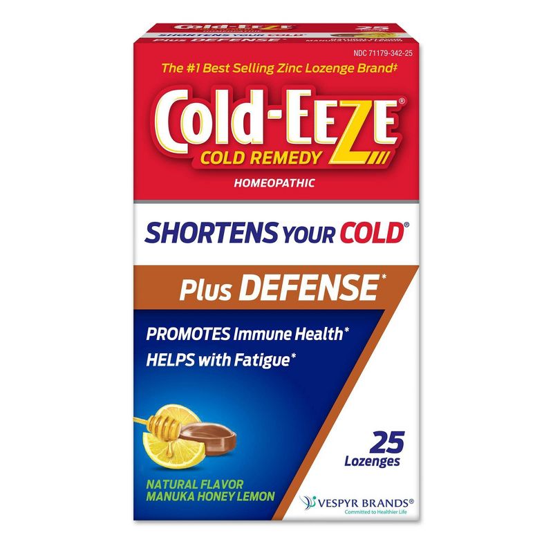 Cold-Eeze Plus Defense Manuka Honey Lemon Lozenges - 25ct, 1 of 9