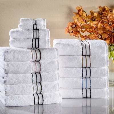 White Turkish Cotton Plush Hotel Luxury Washcloth Set