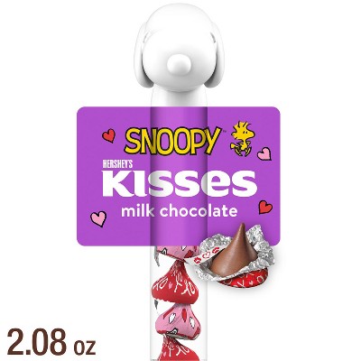 Hershey's Kisses Milk Chocolate Valentine's Snoopy & Friends Candy Cane - 2.08oz