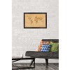 Trends International Antique World Map 2023 Framed Wall Poster Prints - 2 of 4