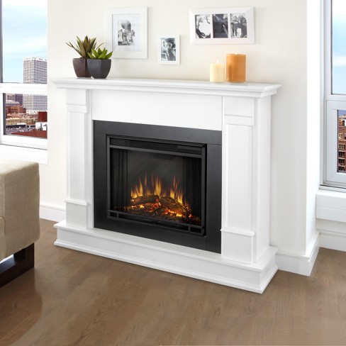 Real Flame Silverton Electric Fireplace White