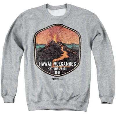 Men's Hawaii Volcanoes National Park Active Volcano Crewneck Sweatshirt